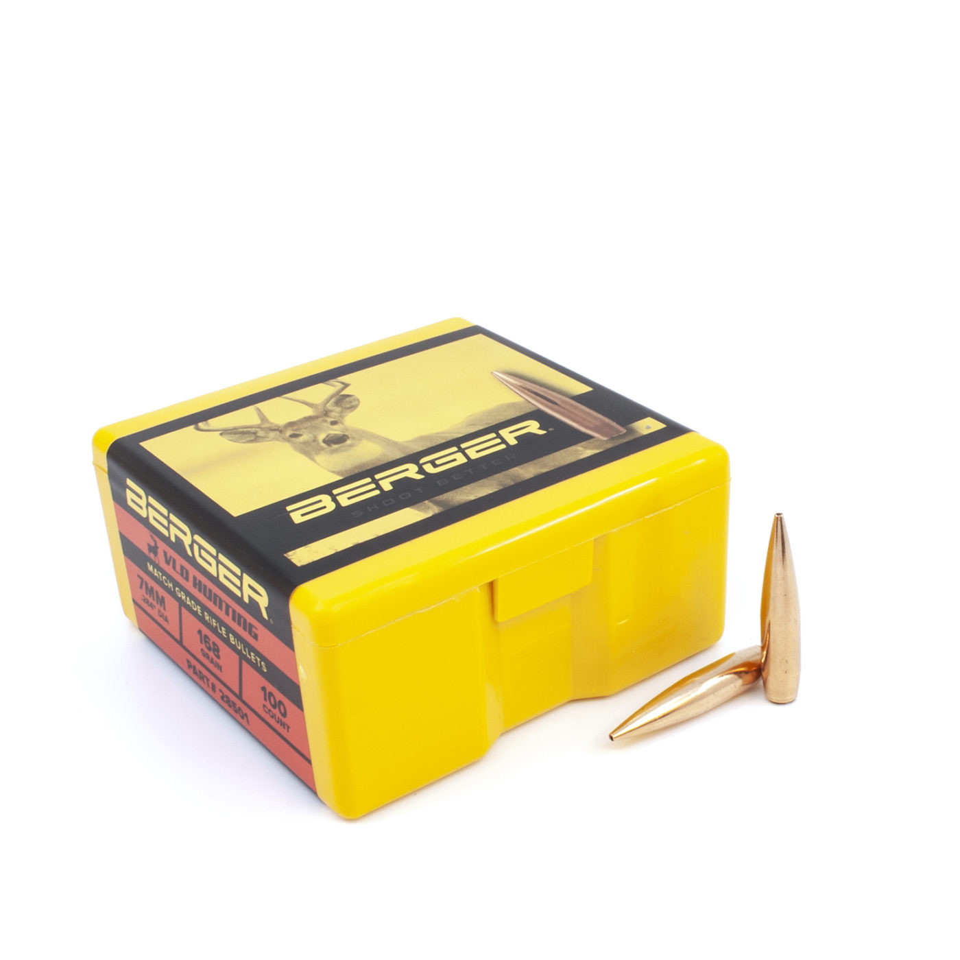 Berger 7mm .284 168gr VLD Hunting (100ct)