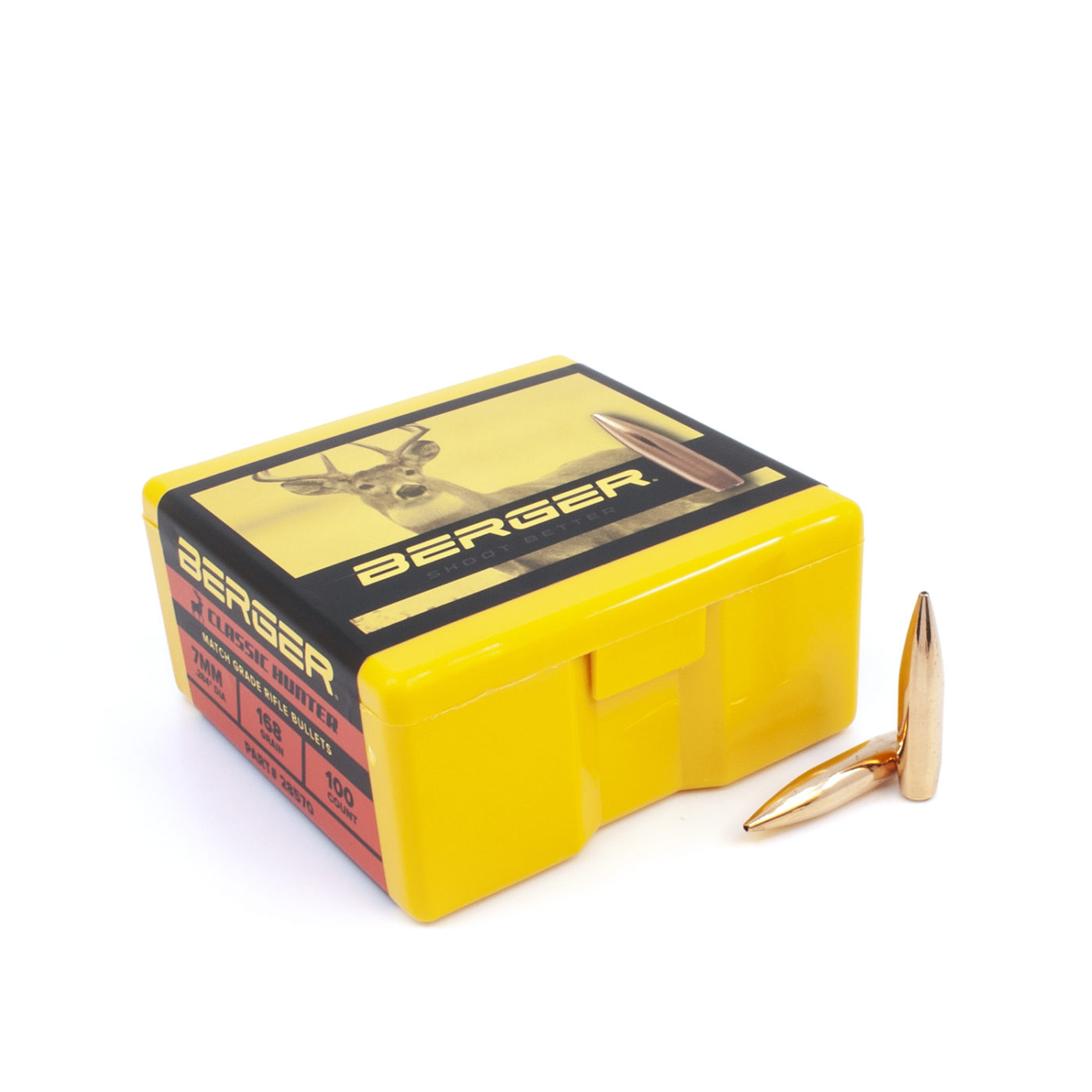 Berger 7mm .284 168gr Classic Hunter (100ct)