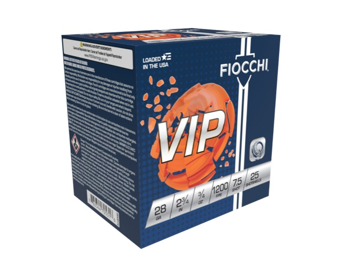 Fiocchi VIP 28ga. 3/4 oz #7.5 (1200 fps)