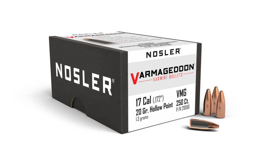 Nosler 17 Cal .172 20gr Varmageddon HP (250ct)