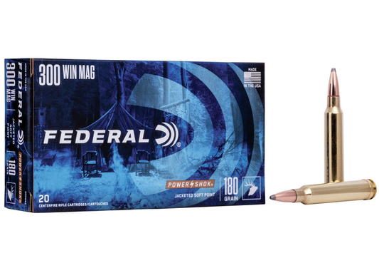 Federal 300 Win Mag 180gr Power Shok SP (20ct)