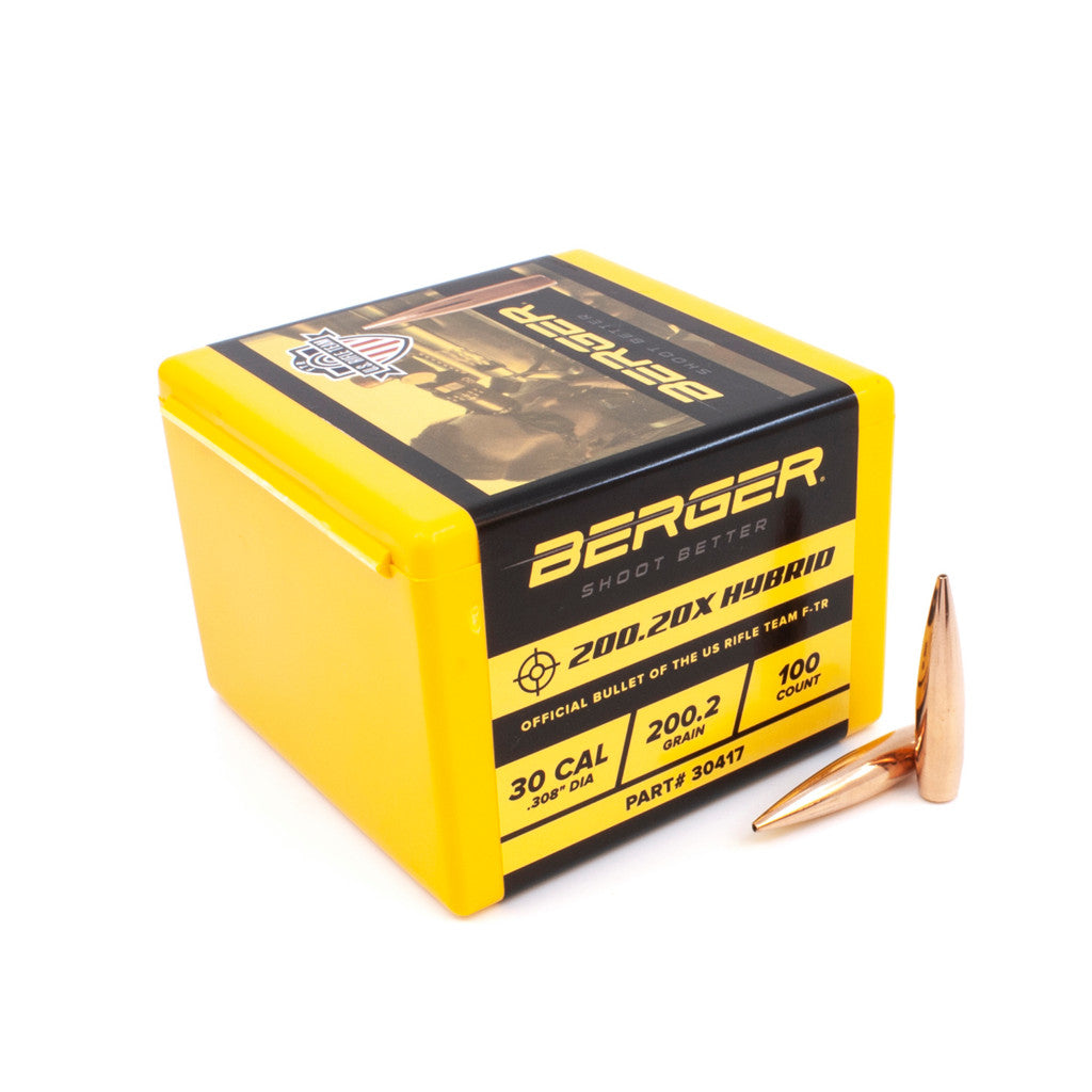 Berger 30 Cal .308 200gr 200.20x Hybrid Target (100ct)