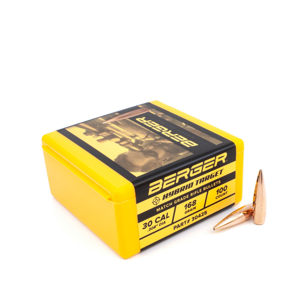 Berger 30 Cal .308 168gr Hybrid Target (100ct)