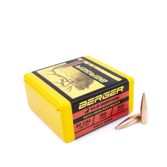 Berger 30 Cal .308 190gr VLD Hunting (100ct)