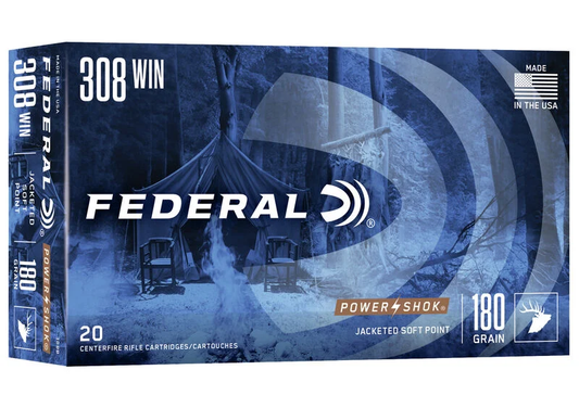 Federal 308 Win 180gr Power Shok SP (20ct)