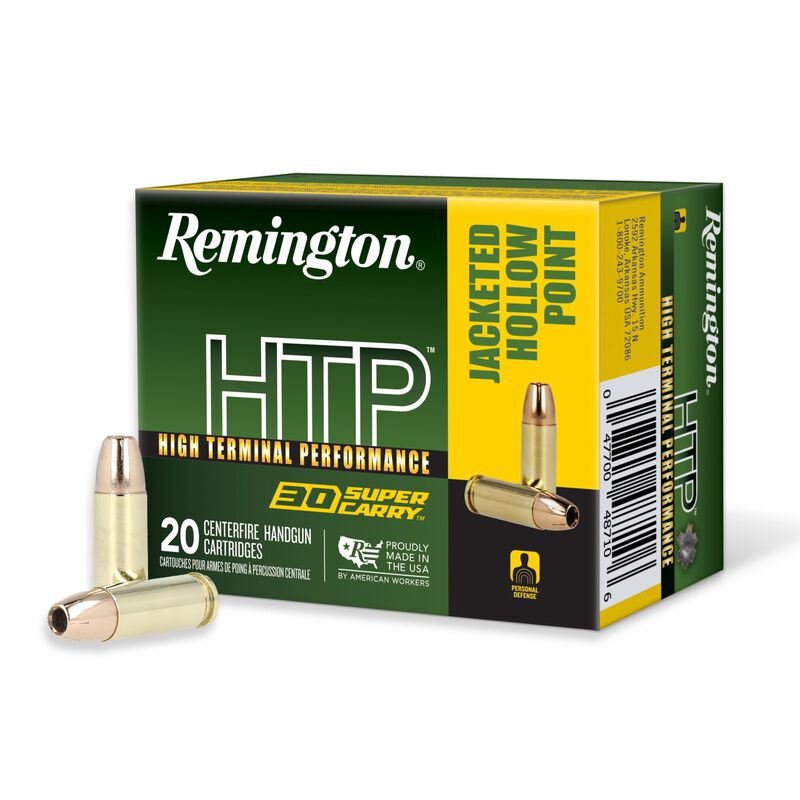 Remington 30 Super Carry 100gr JHP HTP (50ct)