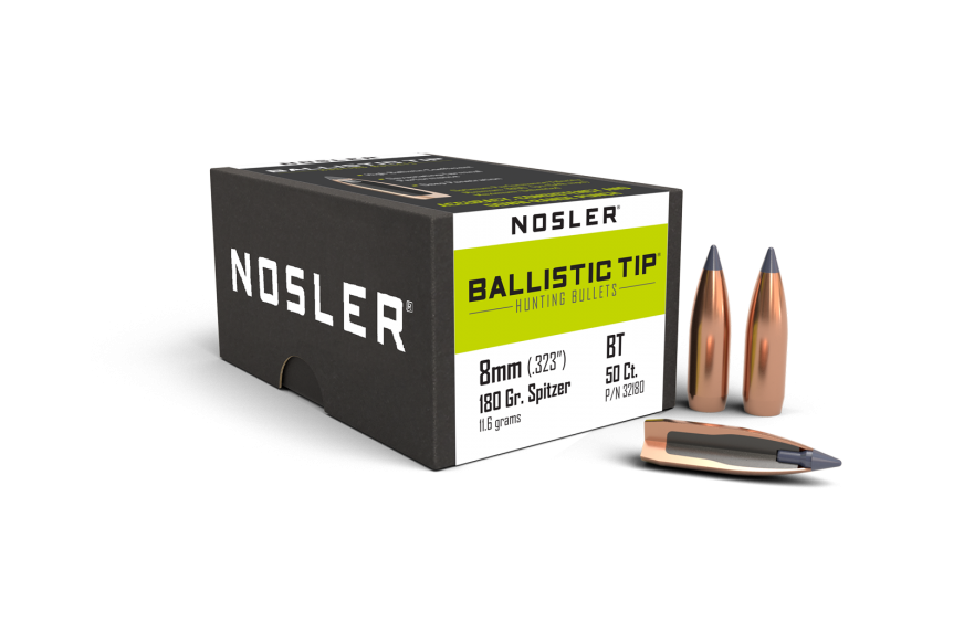 Nosler 8mm .323 180gr Ballistic Tip (50ct)