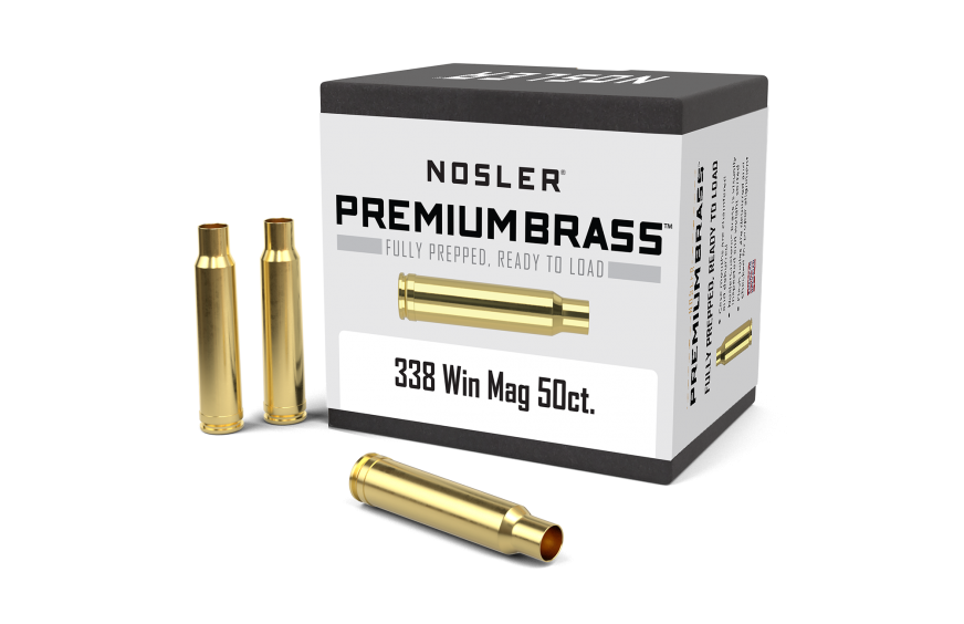 Nosler Custom Brass 338 Win Mag (50 ct.)