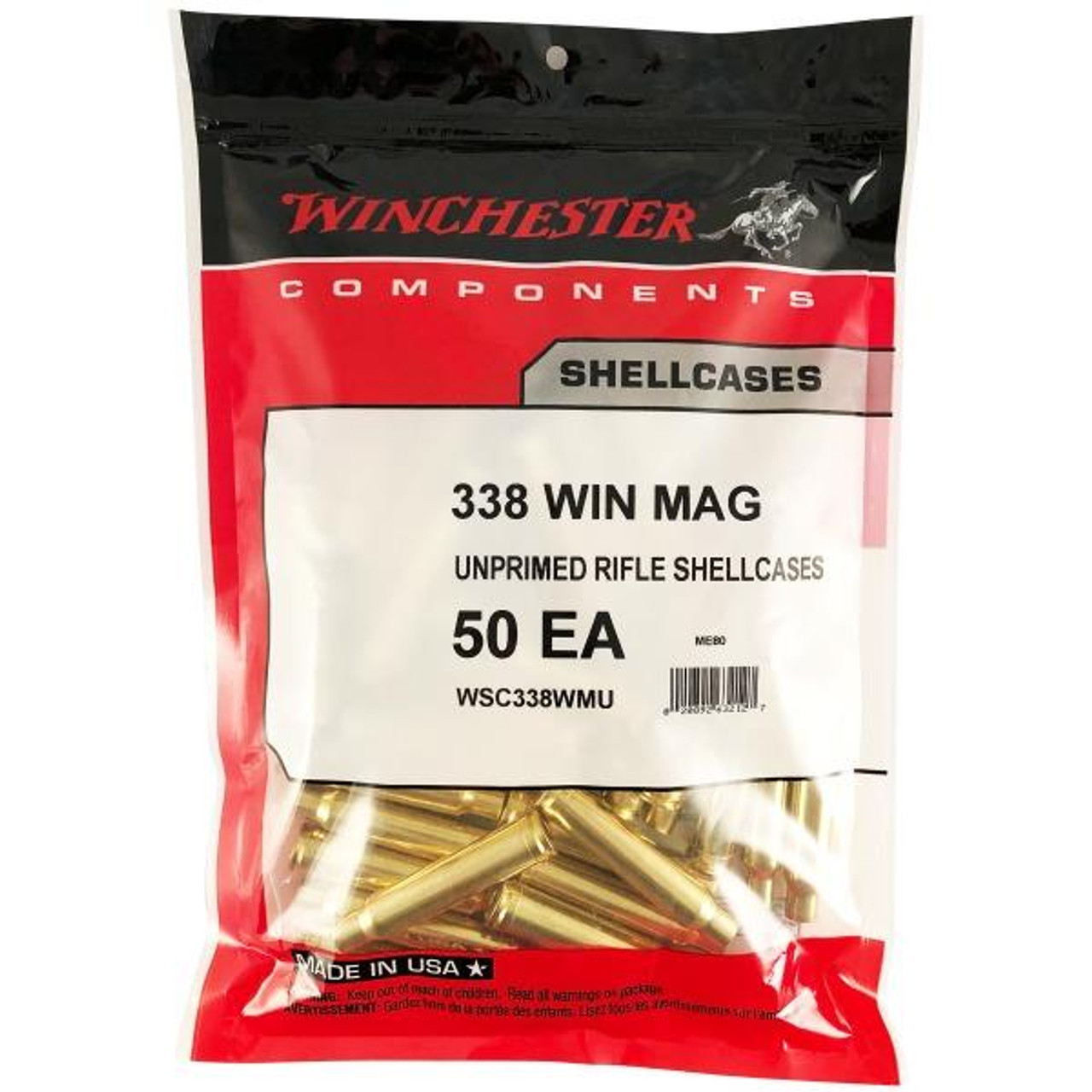 Winchester 338 Win Mag Brass (50 ct)