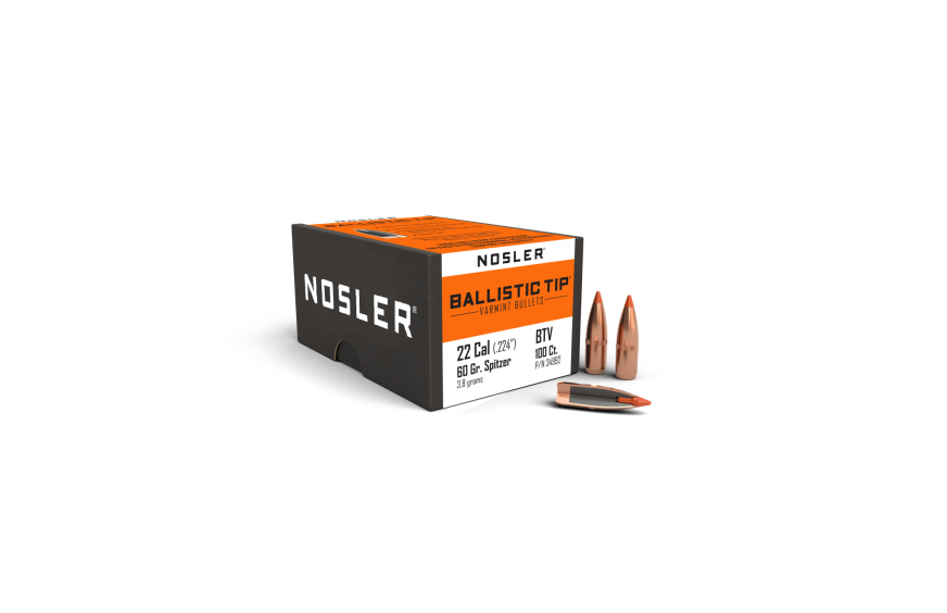 Nosler 22 Cal .224 60gr Ballistic Tip Cann. (100ct)