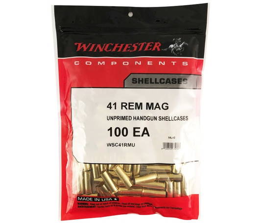 Winchester 41 Rem Mag Brass (100 ct)