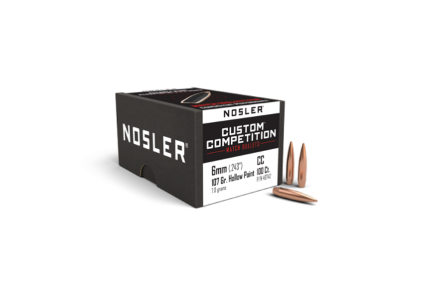 Nosler 6mm .243 107gr Custom Comp. HPBT (100ct)