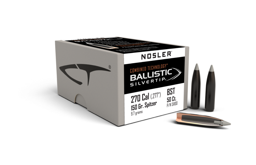 Nosler 270 Cal .277 150gr Ballistic Silvertip (50ct)