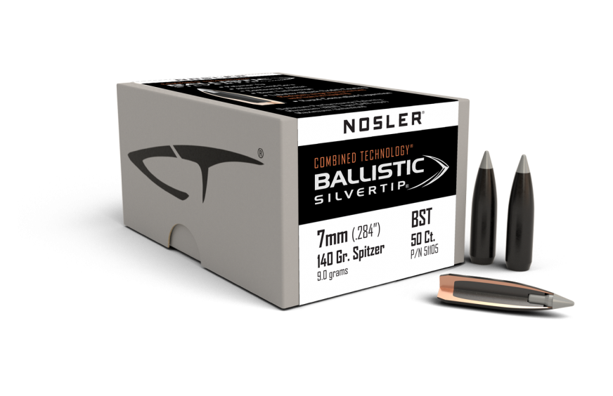 Nosler 7mm .284 140gr Ballistic Silvertip (50ct)