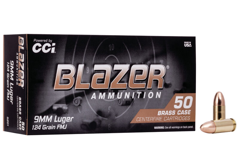 Blazer Brass 9mm Luger 124gr FMJ (50ct)