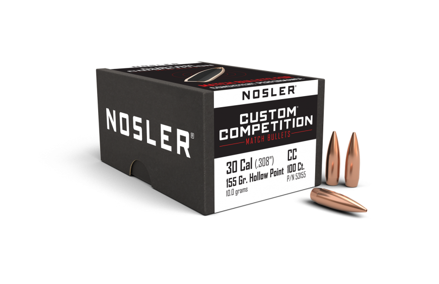 Nosler 30 Cal .308 155gr Custom Comp. HPBT (100ct)