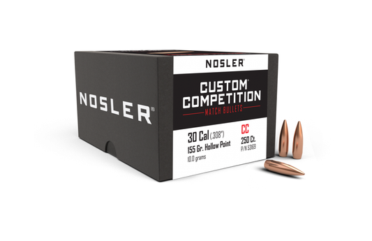 Nosler 30 Cal .308 155gr Custom Comp. HPBT (250ct)