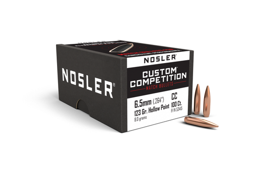 Nosler 6.5mm .264 123gr Custom Comp. BTHP (100ct)