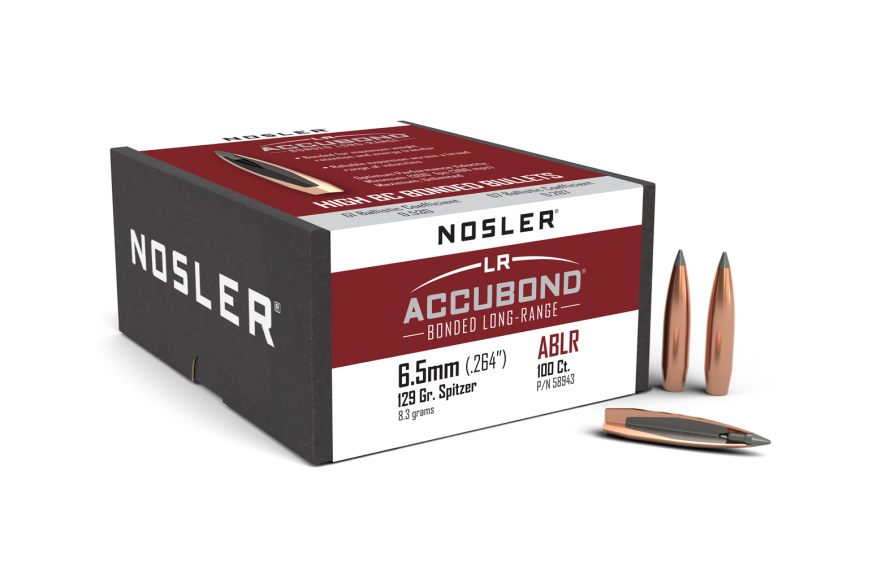 Nosler 6.5mm .264 129gr Accubond Long Range (100ct)