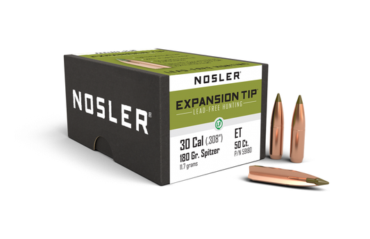 Nosler 30 Cal .308 180gr E-Tip (50ct)