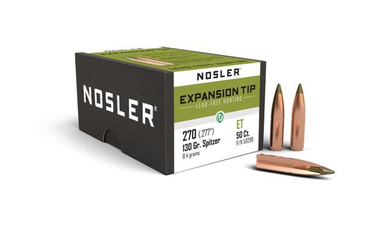 Nosler 270 Cal .277 130gr E-Tip (50ct)