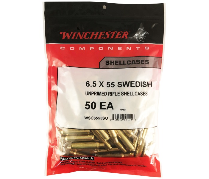 Winchester 6.5x55 Swede Brass (50 ct)