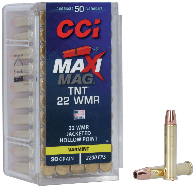 CCI 22 WMR Maxi Mag 30gr. TNT JHP (50 ct.)