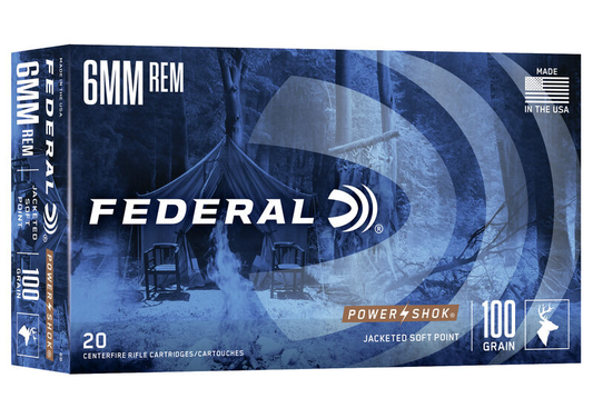 Federal 6mm Rem 100 gr Power Shok (20ct)