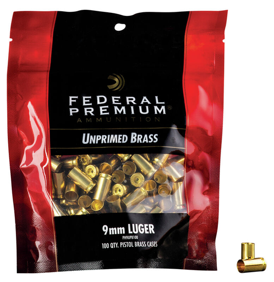 Federal 9mm Luger Brass (100ct)