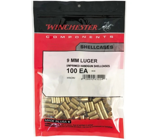 Winchester 9mm Brass (100 ct)
