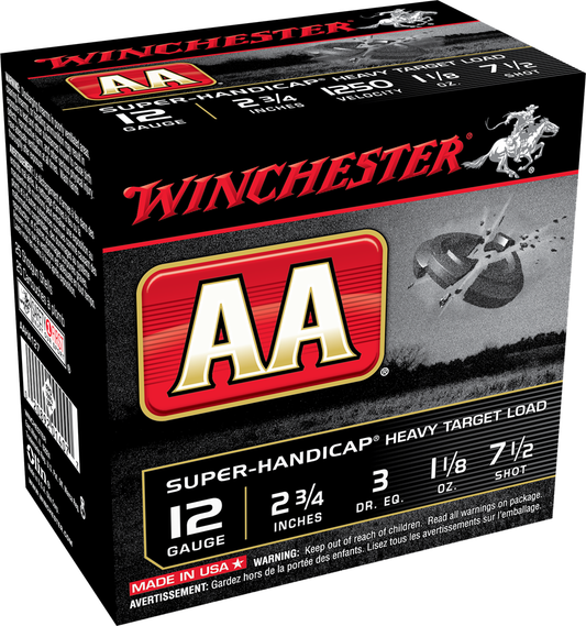 Winchester AA 12ga. HDCP 1 1/8oz #7.5 (1250 fps)