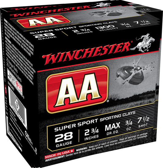 Winchester AA 28ga Max Dr 3/4 oz #7.5 (1300 fps)