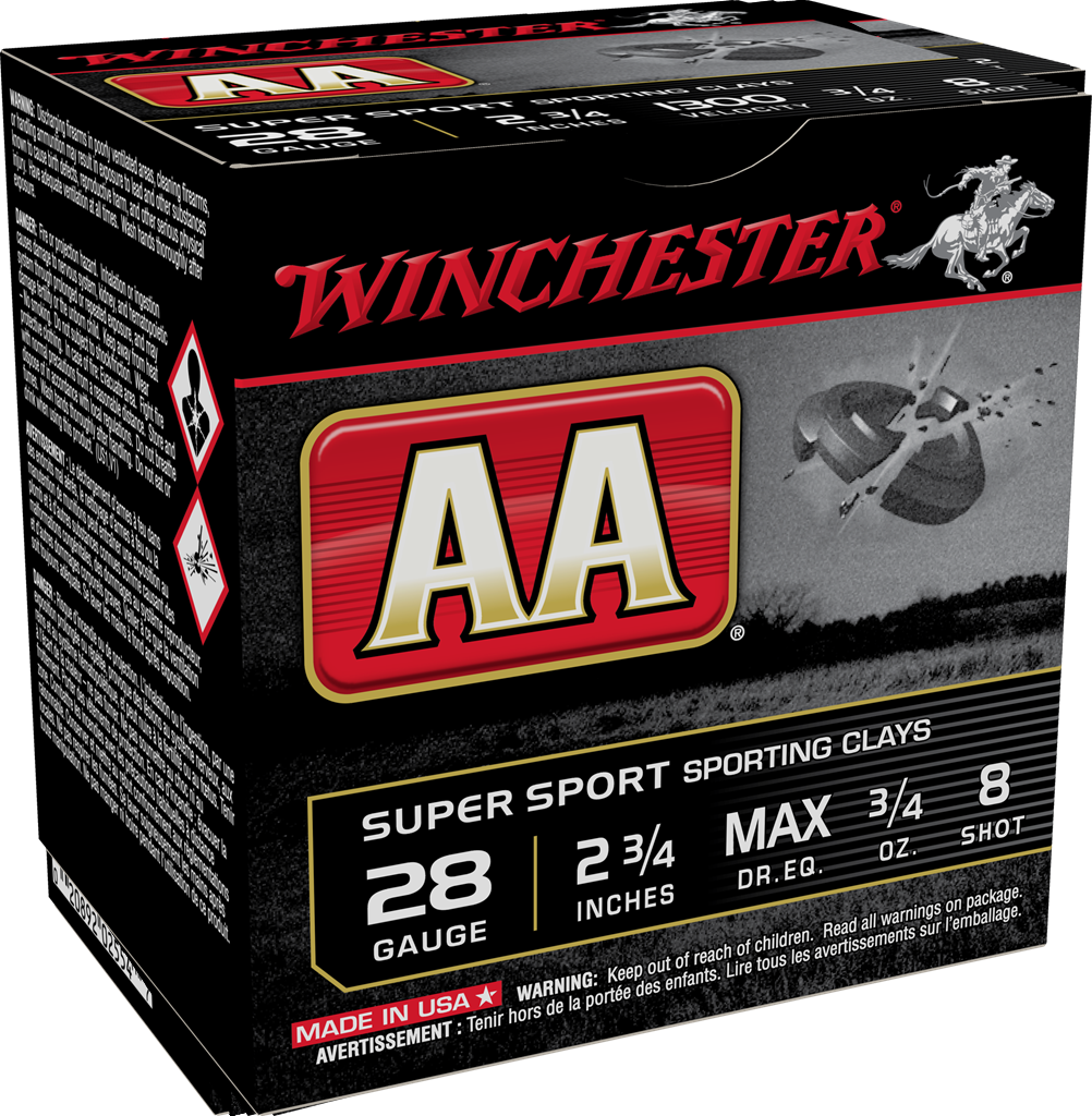 Winchester AA 28ga Max Dr 3/4 oz #8 (1300fps)