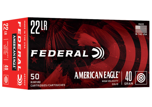 Federal American Eagle 22 LR 40gr. Solid (50ct)