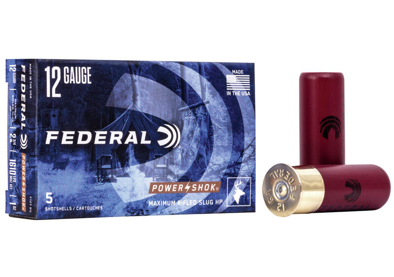 Federal Power-Shok Rifled Slug 12ga. 1 oz. (1610 fps) (5 count)