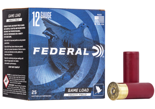 Federal Upland Heavy Field 12ga. 1 1/8 oz. #6 (1255 fps) PER BOX