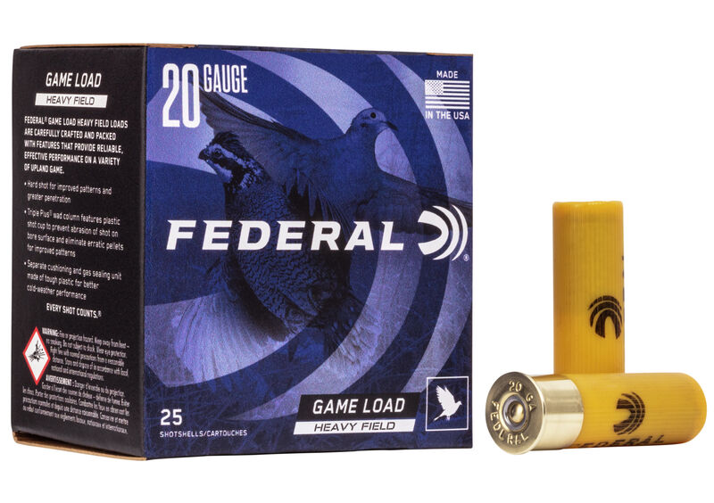 Federal Upland Heavy Field 20ga. 1 oz #6 (1165 fps) PER BOX