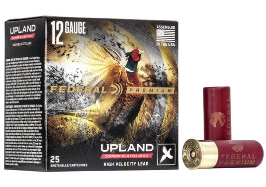 Federal Upland Hi-Velocity Copper-Plated 12ga. 1 1/8 oz. #7.5 (1500 fps) PER BOX