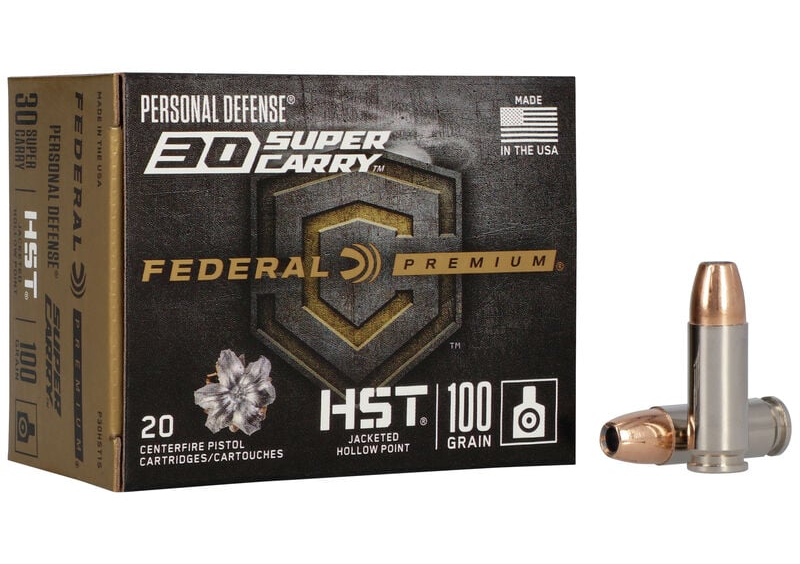 Federal 30 Super Carry 100gr HST JHP (20ct)