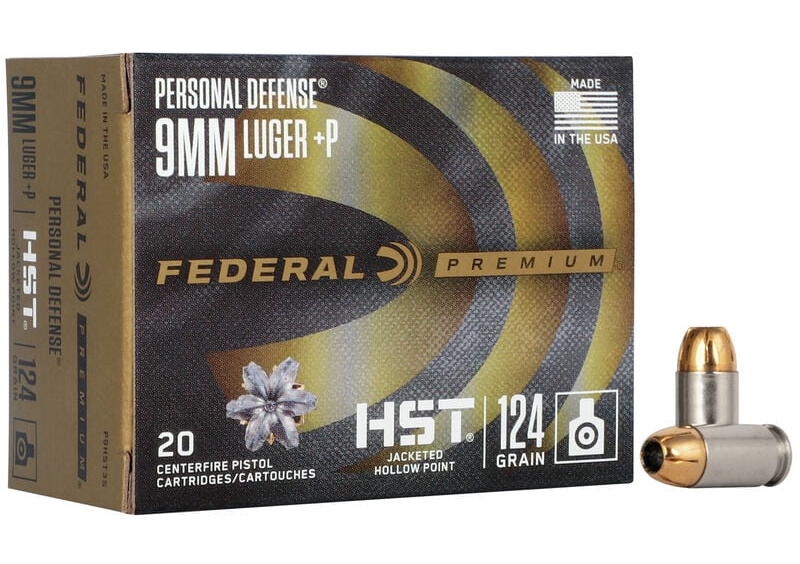 Federal 9mm+P 124gr HST JHP (20ct)