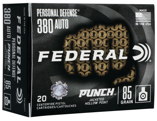 Federal 380 Auto 85gr Punch JHP (20ct)