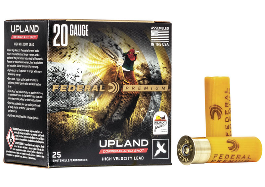 Federal Upland Pheasants Forever Copper Plated Lead 20ga. 1 oz. #6 (1350 fps) PER BOX