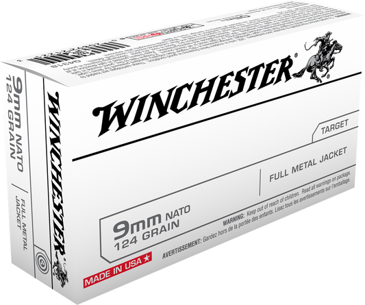 Winchester 9mm 124gr FMJ USA (50ct)
