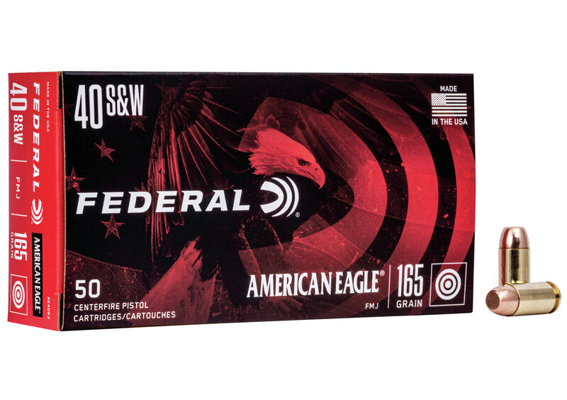 Federal American Eagle 40 S&W 165gr FMJ (50ct)
