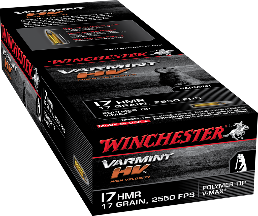 Winchester 17 HMR 17gr Varmit HV (50ct)
