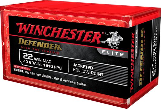 Winchester 22 WMR Defender 45gr JHP (50ct)