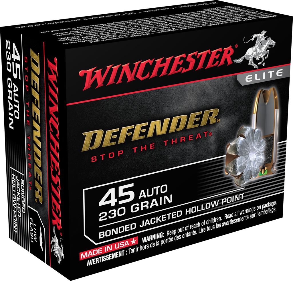 Winchester 45 Auto 230gr Bonded Defender (20ct)