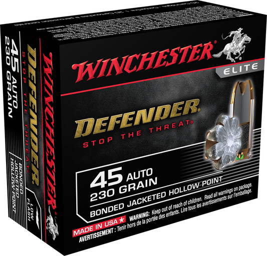 Winchester 45 Auto 230gr Bonded Defender (20ct)