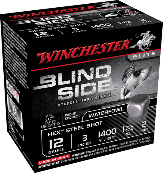 Winchester Blind SIde 12ga 3" 1-3/8oz #2 (1400fps)