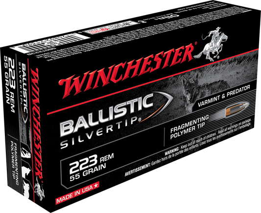 Winchester 223 Rem 55gr Ballistic Silvertip (20ct)